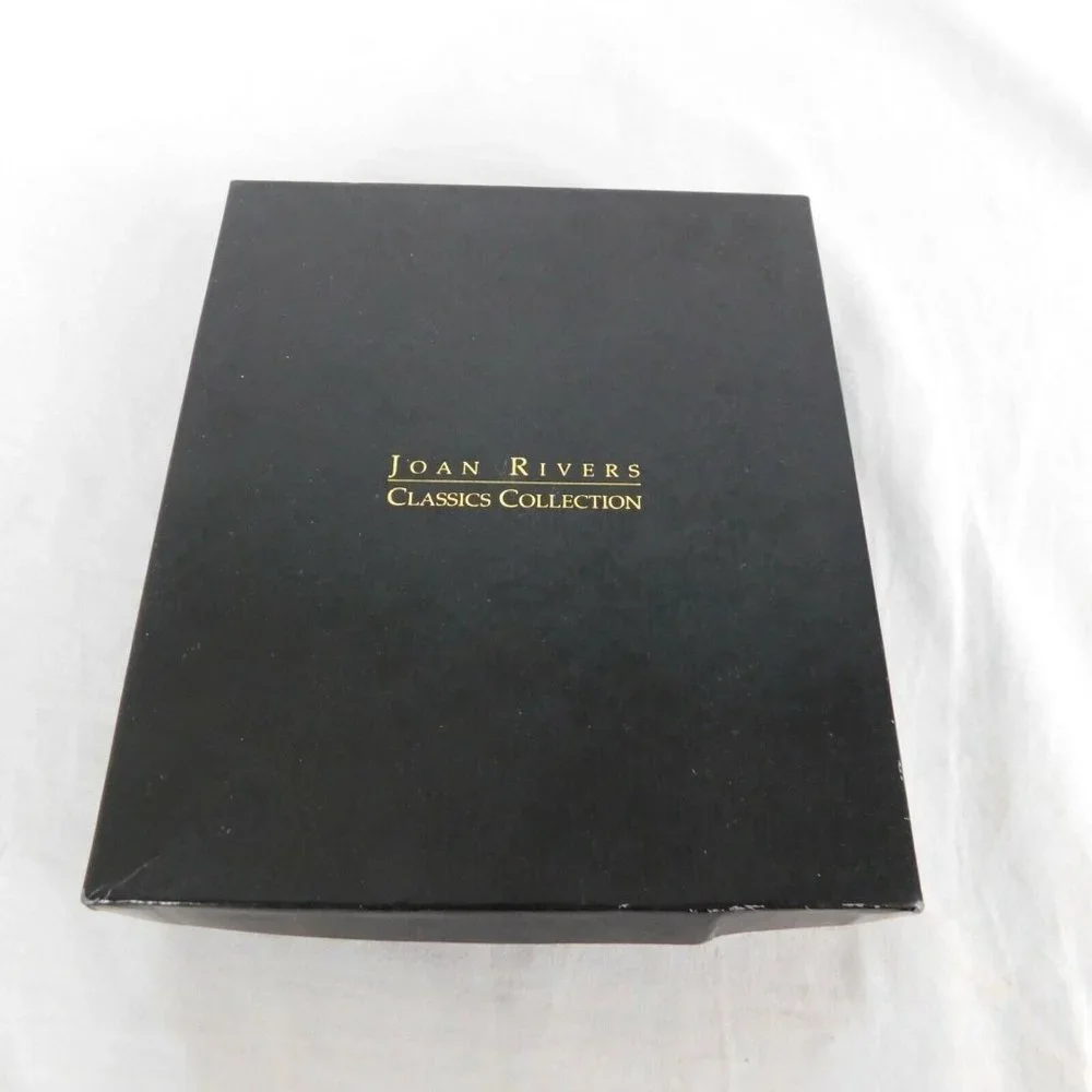 Joan Rivers Classics Collection Costume Necklace Clear Acrylic Faceted Lg Bead - Picture 7 of 8